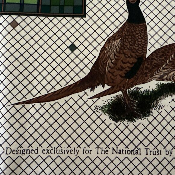 Cornelia James Silk Scarf Pheasants Birds Print Made in England Luxury Square - Picture 13 of 15